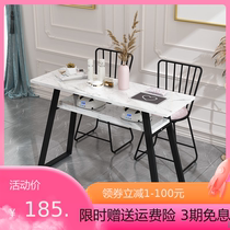 Nail table special economical double single simple modern nail table and chair set marble Nordic