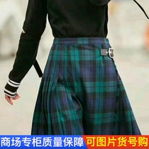 Nian brother Xinte womens clothing 2020 new autumn wool plaid pleated skirt high waist skirt A-line skirt short skirt