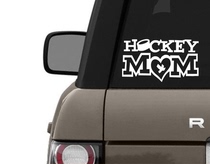 hockey mom ice hockey puck hockey helmet sticker hockey window sticker hockey supplies