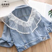 Girls denim coat autumn 2020 new childrens foreign Style Women baby jacket coat girl childrens clothing Spring and Autumn Tide