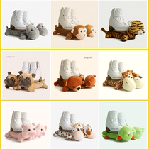 South Korea imported figure skate skate skate skate set children cartoon animal plush shoe cover soft knife cover