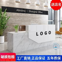 Front Desk Reception Desk Brief about modern atmosphere Baking Lacquer Desk Cashier Desk Reception Desk Creativity Bar Desk Company Front Desk