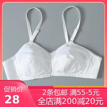 Ancient and modern bra counter pure cotton cloth middle-aged and elderly front buckle thin underwear back buckle without steel ring cotton womens bra