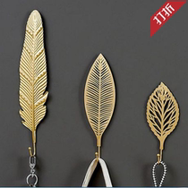 Nordic style non-perforated clothes hat adhesive hook iron art light luxury clothing store fitting room B & B hotel entrance decoration