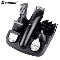 Multi-function six-in-one rechargeable retro oil head engraving electric fader razor Nose hair device Electric shearing hair clipper