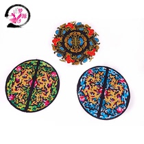 Totem Xiangyun pattern embroidery cloth stickers classical round Dragon national costume Qing Dynasty official cardigan decal accessories