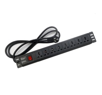  PDU cabinet socket 8-position 10A switch 19-inch aluminum alloy industrial high-power cabinet special power socket