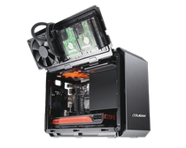 Giga QBX supports water-cooled mini case ITX desktop horizontal computer case game HTPC mute