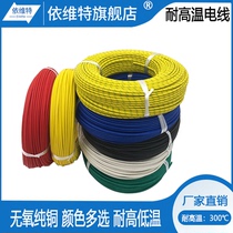 Silicone braided AGRP high temperature resistant wire 1 1 5 2 4 6 square tinned copper glass fiber heat resistant 300 degrees