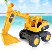  Large engineering car boy toy set Childrens inertial digging excavator hook baby mixer Dump bucket forklift