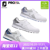 FootJoy FJ2021 new golf shoes PRO SL spikeless golf mens shoes soft leather waterproof