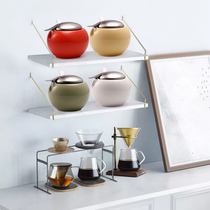 Japan zero Japan Import Ceramic Seasoning Tank Kitchenette with cover Sauce Bottle Sauce Bottle Sauce Bottle Sauce Bottle