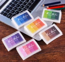 Seal mate 4 color gradient printing oil Hand book DIY special cute gradient color printing paste 6 colors to choose from