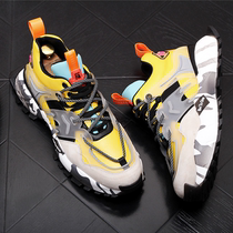 Hong Kong Tide brand autumn and winter high-help dad shoes ins tide Joker thick-soled sports casual shoes personality increased mens shoes