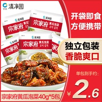 Qingjingyuan Zongjiafu cucumber kimchi 40g * 5 Korean small vegetable bagged Pickles