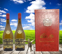 Horse milk wine Inner Mongolia grassland specialty set horse family pure fresh milk wine gift box 38 degrees 750ml two bottles