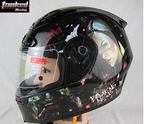 Tank resistant racing motorcycle helmet full helmet FRP carbon fiber racing helmet X192