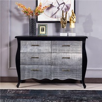 Nordic modern minimalist solid wood storage sideboard drawer bedroom light luxury style hall porch decorative cabinet