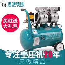 Panda oil-free silent air compressor High pressure air pump Woodworking air painting air compressor Small air pump 220V