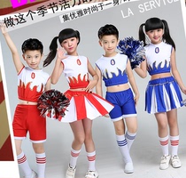 New childrens cheerleading performance costumes cheerleading costumes men and women primary and secondary school sports games set football baby