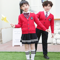 Yinglun College Wind Kindergarten Garden clothes Spring and autumn clothes Primary school Childrens school uniforms Han version of sweater children class clothes pure cotton suit