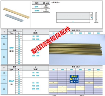 Off-the-shelf mold ge shui pian brass aluminum whole 1 M 8 10 12 14 16 18 20-24 25 30