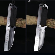 Carry outdoor sharpest small knife manganese steel butterfly Ninja knife bent knife field Survival household name Knife Achchan Cutter