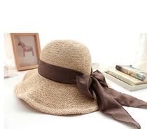 Japanese hat lady summer new fashion sun hat British wild travel sun hat beach straw hat