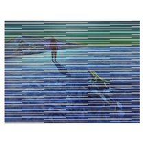 Chinese Academy of Beauty Liang Jingda Seeking Night Cloth Noodles Oil Painting Original for Modern Brief Living Room Xuanguan Decorative Painting