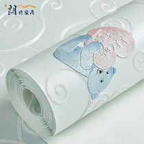 Wallpaper childrens room non-toxic self-adhesive stickers oversized bedroom 2021 new master bedroom girl home thickened environmental protection