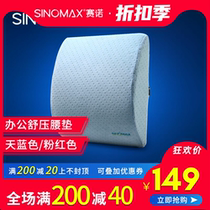 SINOMAX Synocino Memory Cotton Backrest Car Padded Back Cushion Car Office With Waist Cushion Waist Pillow Chair Rests