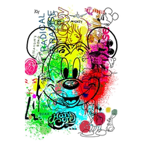 Judas Arletta JudasArrieta Bubble Hall Series Mickey 2 Limited Trend Prints with Mounting