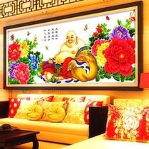 Large and precise laughing mouth often open to rich and high rise Millver cross stitch such as coming to Buddha with silk thread 2 m large version