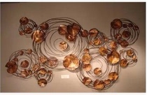 Eurostyle Iron Art Large Lotus Wall-mounted Lotus Leaf Living-room Wall-mounted Decoration Beauty Salon Decoration Hotel Decoration Wall Decoration