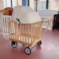 Export US Brand Cart Bed Beech Wood Crib Seconds Kill