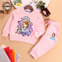  Girls Sofia childrens clothing 4-year-old female baby Chun Qiuwei clothes two-piece suit girl Sofia Spring Festival 5