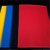 Bar PVC thickened bar mat rectangular water filter mat rubber water insulation mat milk tea shop soft rubber non-slip Cup bar mat