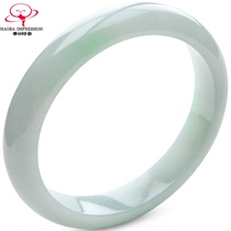 Hao 8 Impression S2-1194 Natural Emerald Bracelet Jade Bracelet Ice Pale Green 58 0mm Burmese A Cargo Jade Stone