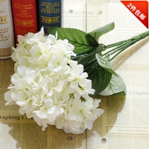 Simulation flower high simulation wedding leafless 6-head hydrangea silk flower fake flower multi-head bundle road lead arch flower