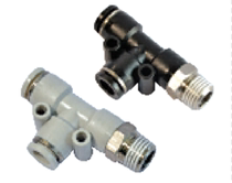 Original assembly Yadeguest T-type side threaded three-way connector PED4 6 8 10 01 12-M5 01 02 03 04