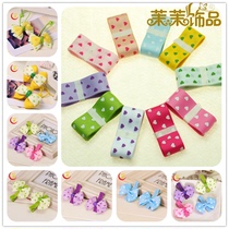 2 5cm Loving section thread printed with ribbon diy 61 children headwear hair accessories handmade material accessories