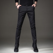 Mens casual pants autumn new business pants mens Korean version of the trend Joker spring and autumn trousers straight slim trousers