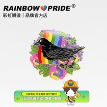 RainbowPride Pride crow Rainbow LGBTQ badges of the same sex Decorations Do Nt Pin LES Accessories Retro
