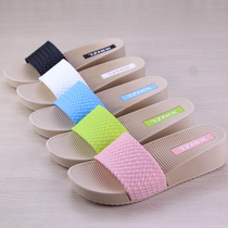 2019 summer new slope heel ladies sandals pine cake with thick-soled non-slip indoors and outdoor home shoes