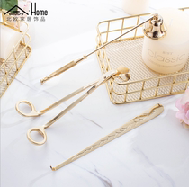 Candle extinguisher set Candle scissors Candle wick scissors Candle cover Candle hook Scented candle accessories Candle extinguisher tool three-piece set