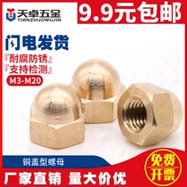 Copper cover female cap nut decorative nut cover screw cap cap environmental protection M3M4M5M6M8M10M14M18M20
