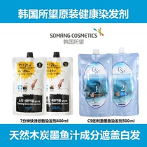 Original dress Korea Looking for the cool silk CS7 Ink Fish Juice Cover White Hair Salted Hair Oiled Cream Low Stimulation Unscathed