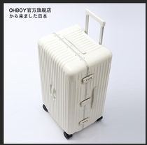 Japan OHBOY28 inch aluminum frame pull bar case woman suitcase PC password high-end suitcase universal wheel male 24 26