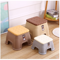 Fashion creative plastic bathroom shoes small stool simple European balcony footrest low stool home coffee table round stool