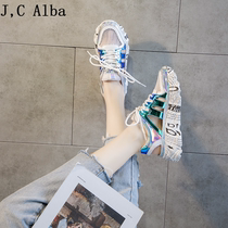 2022 new soft bottom light sport sandals womens fairy wind 100 lap head hollowed-out old daddy net red ins boomer shoes